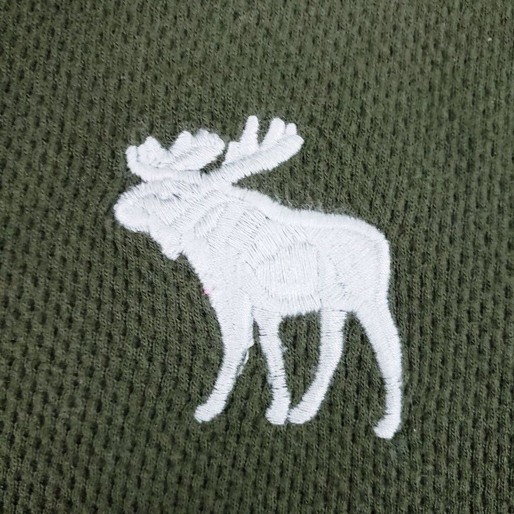 Abercrombie & Fitch Long Sleeve Knit Pullover Men's Green Sweater Size Large - Picture 3 of 9